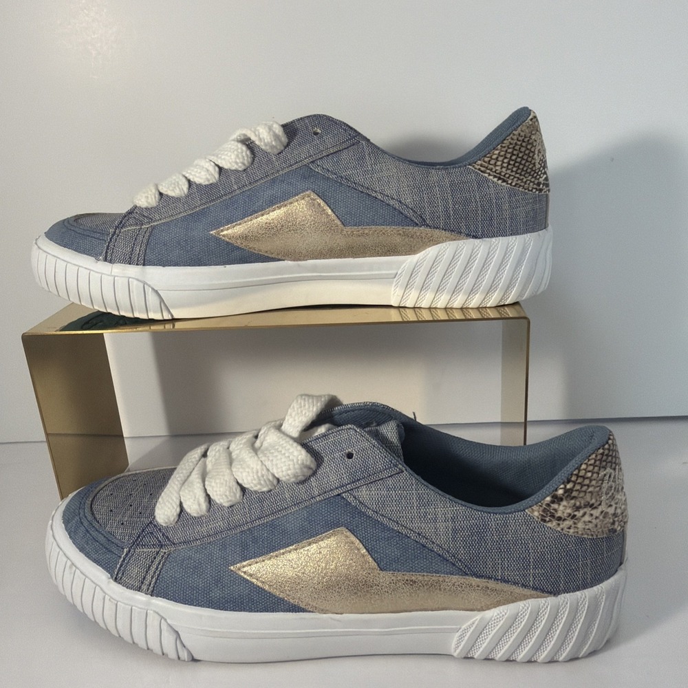 Blowfish Malibu Women's Willa Lace-Up Sneakers - Size 8 Faux Snake Skin On Back